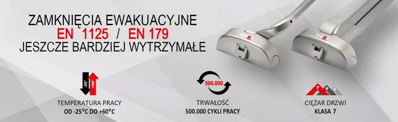 Zamkniecia ewakuacyjne w wykonczeniu ENDUR4NCE